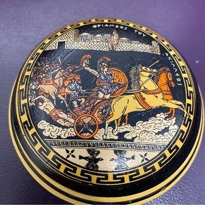 Hand painted Grecian small container